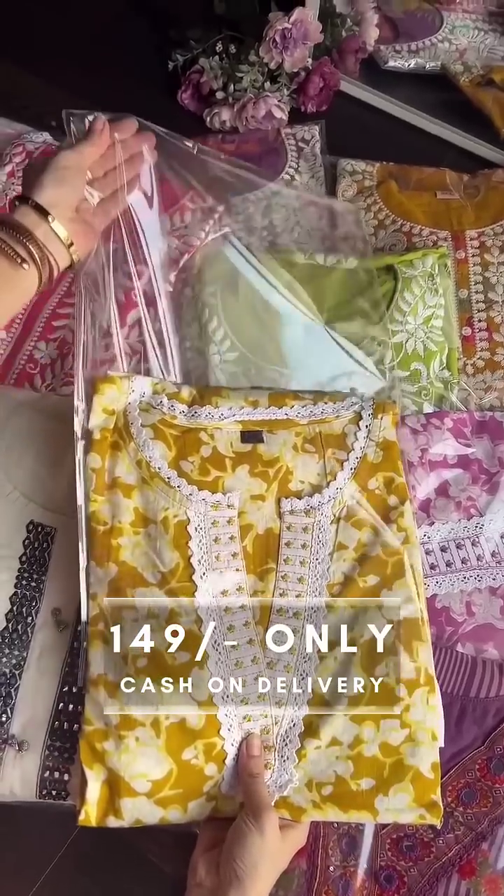 Hand Block Printed Embroidered Kurta Set