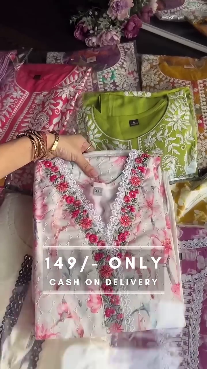 Hand Block Printed Embroidered Kurta Set